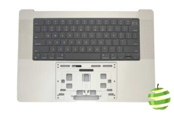 Top Case Qwerty (US) MacBook Pro 16″ M3 Pro:Max A2991 (2023) Argent Reconditionné Grade A