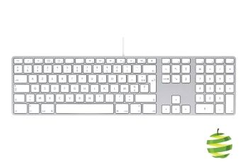 Clavier filaire A1243 Apple avec pavé numérique et ports USB – Clavier français AZERTY (FR)