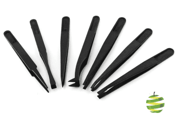 Kit de 7 pinces antistatiques
