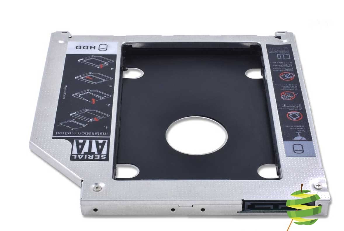 Boitier Caddy disque dur 2.5 HDD SSD HD 9.5mm SATA 3.0 pour Apple MacBook Pro Unibody A1278 A1286 et A1297 (2009-2012)