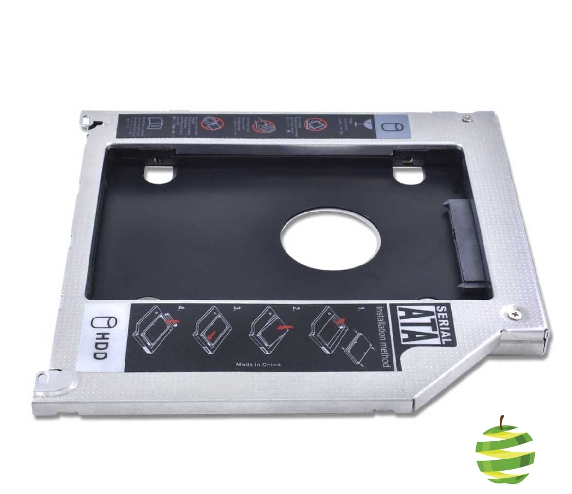 Boitier Caddy disque dur 2.5 HDD SSD HD 9.5mm SATA 3.0 pour Apple MacBook Pro Unibody 13, 15 et 17 pouces pour les modèles A1278 A1286 et A1297 (2009-2012)