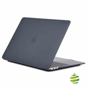 Coque de protection intégrale rigide mate pour MacBook Air 13 Pouces Retina et M1 (2018-2020) Noire