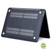 Coque de protection intégrale rigide mate pour MacBook Air 13 Pouces Retina et M1 (2018-2020) Noire