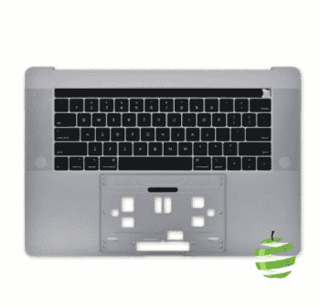 Top Case Apple pour MacBook Pro 15 pouces Retina A1990 Touch Bar clavier Qwerty (US) Gris Sideral (2018:2019) Reconditionne C