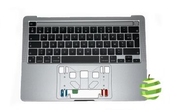 661-18432 Top Case Apple pour MacBook Pro 13 A2338 Retina M1/M2 clavier AZERTY (FR) Gris Sidéral (2020/2022)