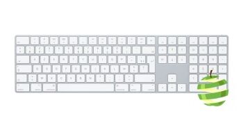 MQ052LL-A-Clavier sans fil - Bluetooth - A1843 avec pave numérique blanc - AZERTY - BestinMac