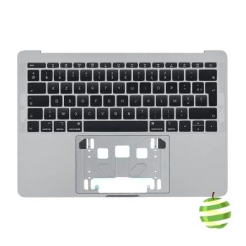 661-05115-FR-REC-B-Top Case Apple pour MacBook Pro 13 pouces Retina A1708 Azerty Argent-2016-2017-grade B-BestinMac