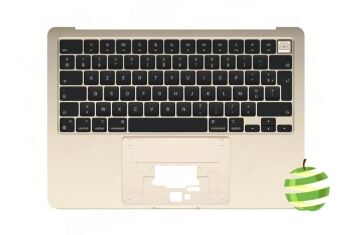 BIM-661-25687-FR-Top case clavier Azerty (FR) pour MacBook Air 13 M2 A2681 (2022) Lumière Stellaire_1_BestinMac.com