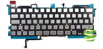 Feuille de rétroéclairage clavier AZERTY (FR) MacBook Pro Retina 13 M1 M2 A2338 (2020 2022)
