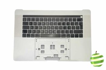 Top Case MacBook Pro 15″ Retina A1990 Touch Bar Azerty (FR) Argent (2018:2019) Reconditionné Grade C