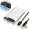 Boitier Externe pour Disque Dur Externe 2.5'' SATA HDD ou SSD - (Transparente)_1_BestinMac.com