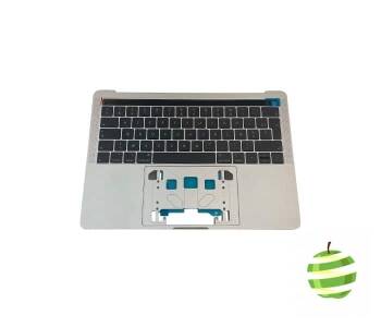 661-10361-REC-A-Top Case Apple MacBook Pro 13 pouces Retina A1989 Touch Bar FR Argent 2018-2019-BestinMac