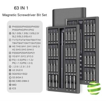 Boite de reparation multifonction pour tous modeles Apple iMac, MacBook, iPhone... ultra-complete 63 outils